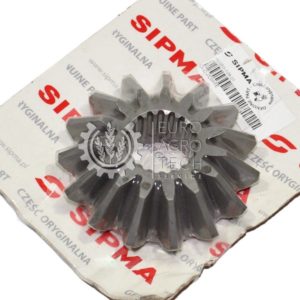 Шестерня коническая редуктора (шлицы), оригинал, Z=15, пресс-подборщик Sipma Z224, 2023-060-100.01
